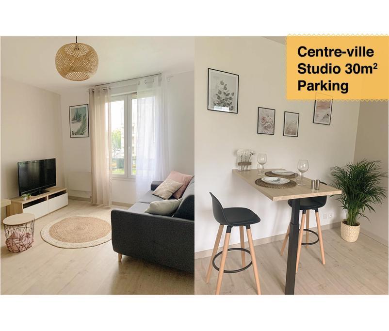 Studio 30M2 - Au Pied De La Gare - Parking Cergy Luaran gambar